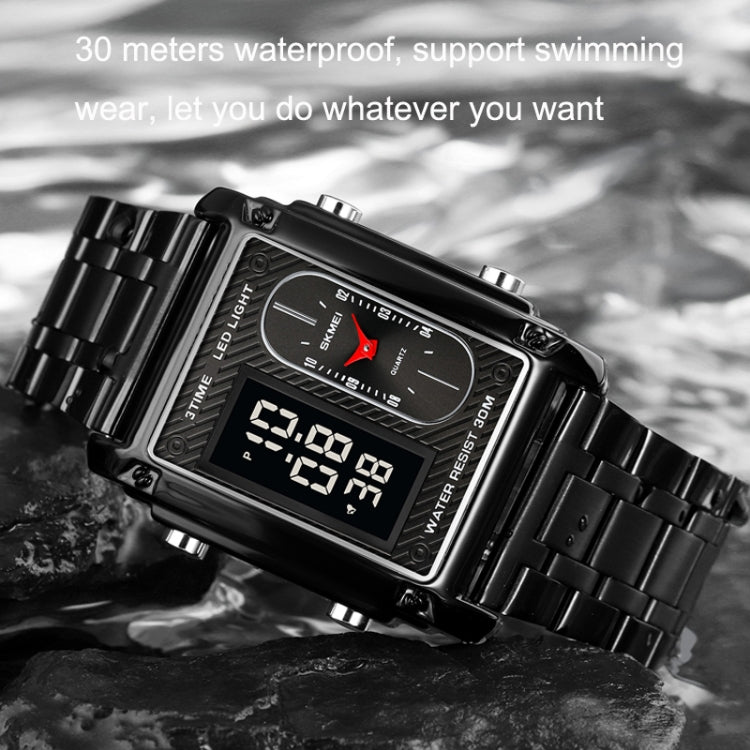 skmei-1868-square-double-display-waterproof-men-watch-style-steel-belt-gold
